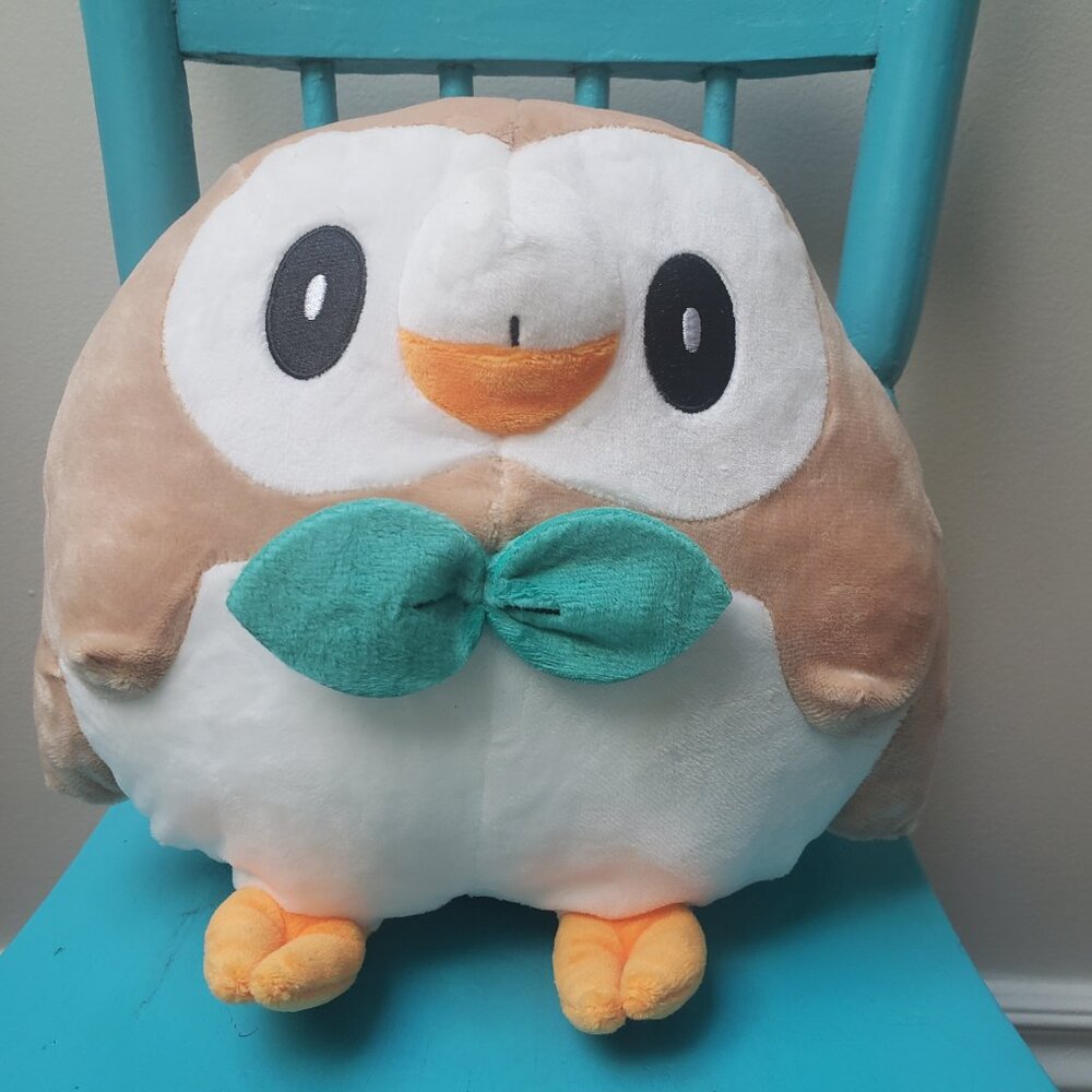 8” Rowlet Nintendo Pokemon Soft Toy Plush Owl Stuffed Toy Doll